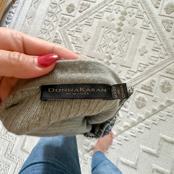 NWT Donna Karan Collection Cashmere Silk Sequined Tank L - Picture 9 of 13